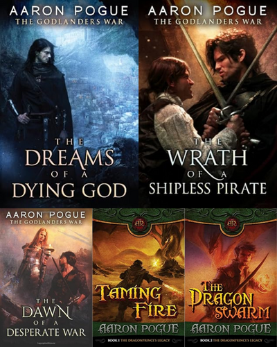 The Godlanders War Series & more by Aaron Pogue ~ 5 MP3 AUDIOBOOK COLLECTION