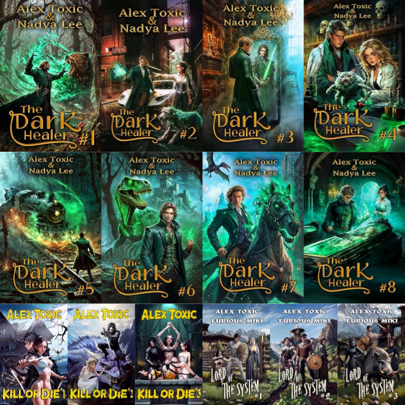 The Dark Healer Series & more by Alex Toxic ~ 14 MP3 AUDIOBOOK COLLECTION