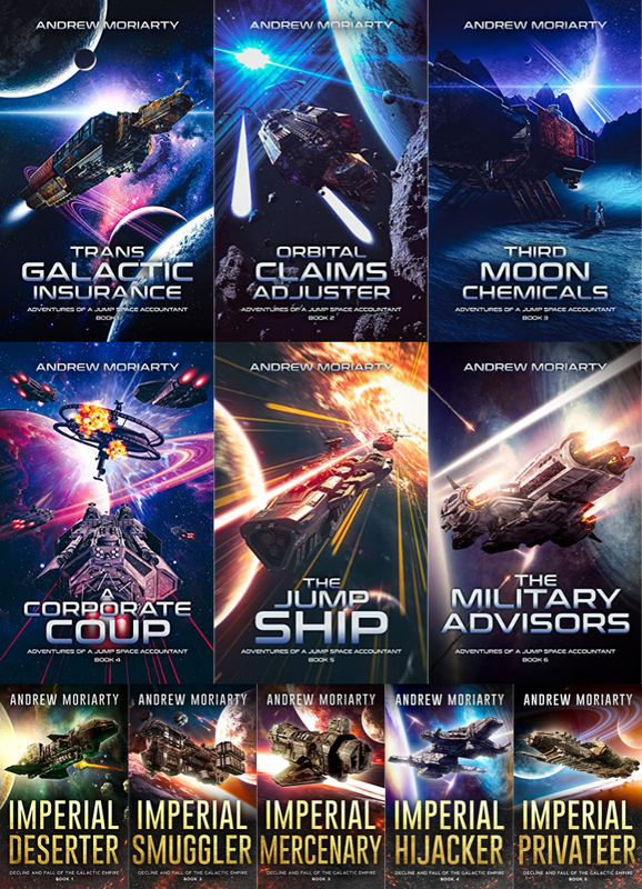 Trans Galactic Insurance Series & more by by Andrew Moriarty ~ 11 MP3 AUDIOBOOK COLLECTION