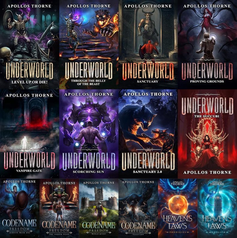 Underworld Series & more by Apollos Thorne ~ 14 MP3 AUDIOBOOK COLLECTION