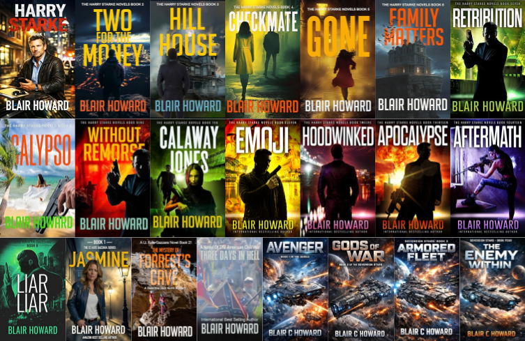 Harry Starke Series & more by Blair Howard ~ 22 MP3 AUDIOBOOK COLLECTION