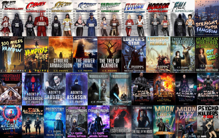 The Supervillainy Saga & more by C.T. Phipps ~ 39 MP3 AUDIOBOOK COLLECTION