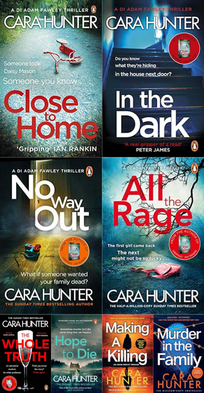 DI Adam Fawley Series & more by Cara Hunter ~ 8 MP3 AUDIOBOOK COLLECTION