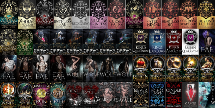 Zodiac Academy Series & more by Caroline Peckham ~ 51 MP3 AUDIOBOOK COLLECTION