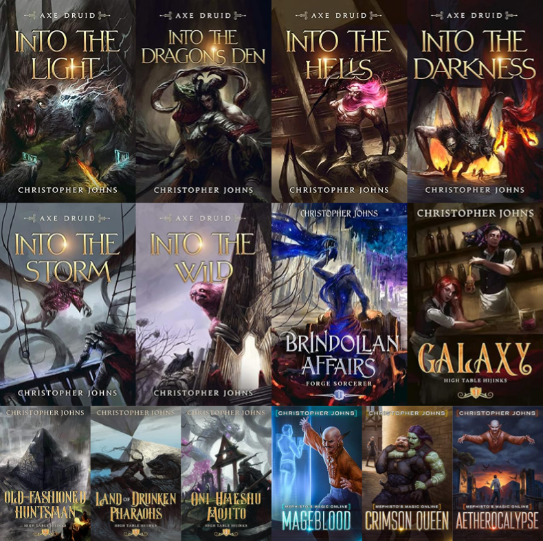 Axe Druid Series & more by Christopher Johns ~ 14 MP3 AUDIOBOOK COLLECTION