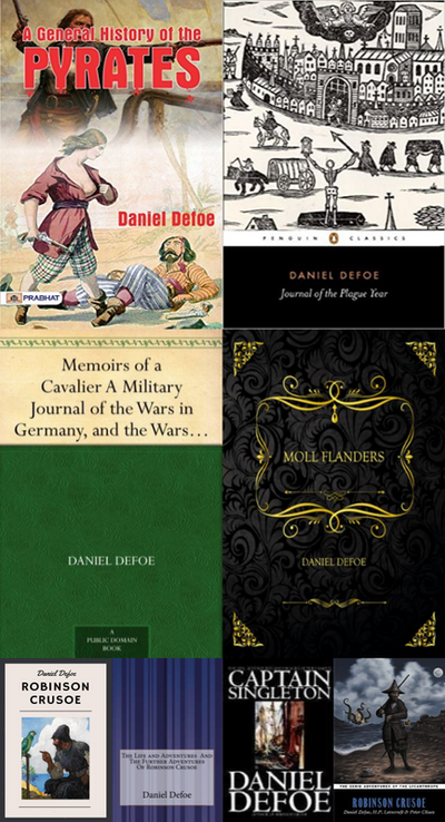 Daniel Defoe ~ 8 MP3 AUDIOBOOK COLLECTION