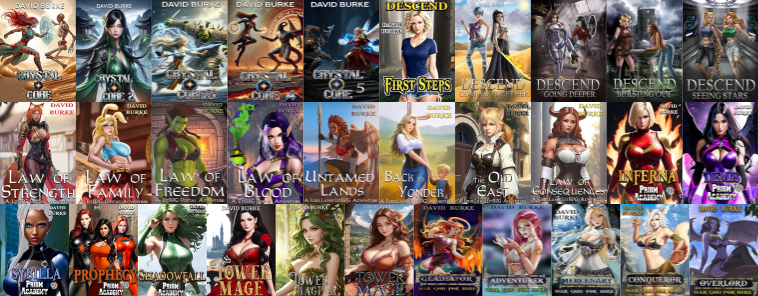 Crystal Core Series & more by David Burke ~ 31 MP3 AUDIOBOOK COLLECTION