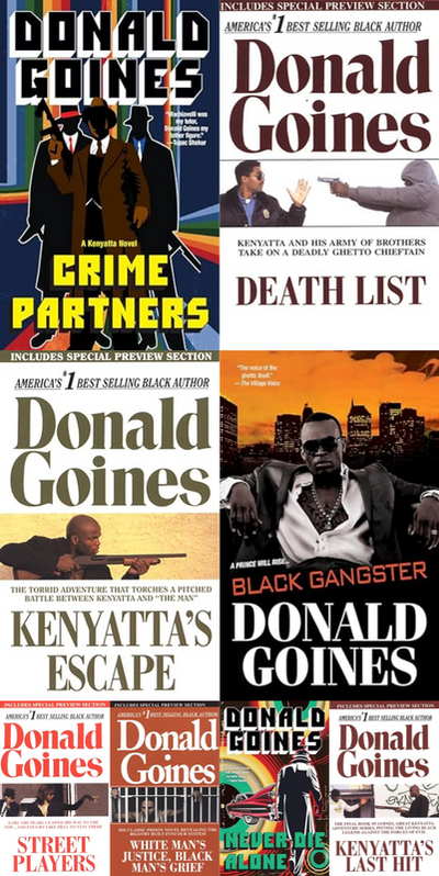 Kenyatta Series & more by Donald Goines ~ 8 MP3 AUDIOBOOK COLLECTION