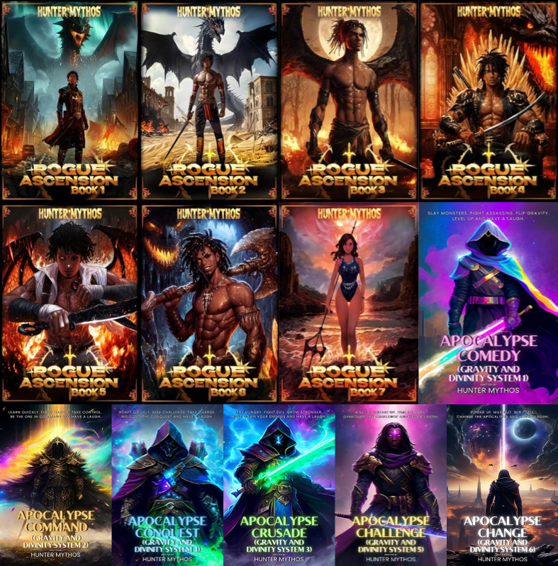 Rogue Ascension Series & more by Hunter Mythos ~ 13 MP3 AUDIOBOOK COLLECTION