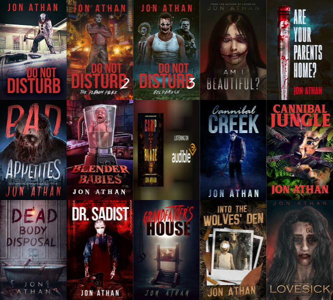 Night of the Killer Clowns Series & more by Jon Athan ~ 23 MP3 AUDIOBOOK COLLECTION