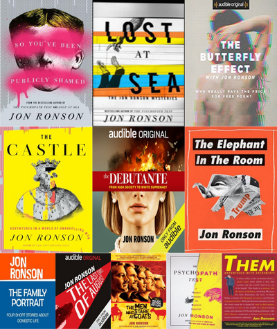 Jon Ronson ~ 12 MP3 AUDIOBOOK COLLECTION