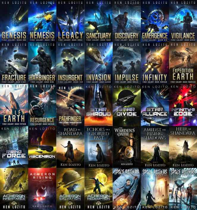 First Colony Series & more by Ken Lozito ~ 35 MP3 AUDIOBOOK COLLECTION