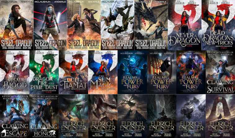 Steel Dragon Series & more by Kevin McLaughlin ~ 23 MP3 AUDIOBOOK COLLECTION