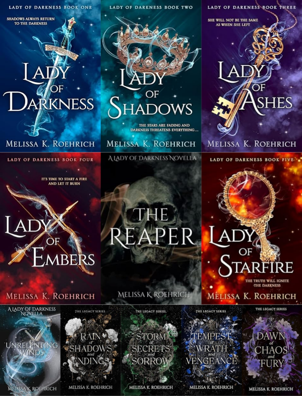 Lady of Darkness Series & more by Melissa K Roehrich ~ 11 MP3 AUDIOBOOK COLLECTION