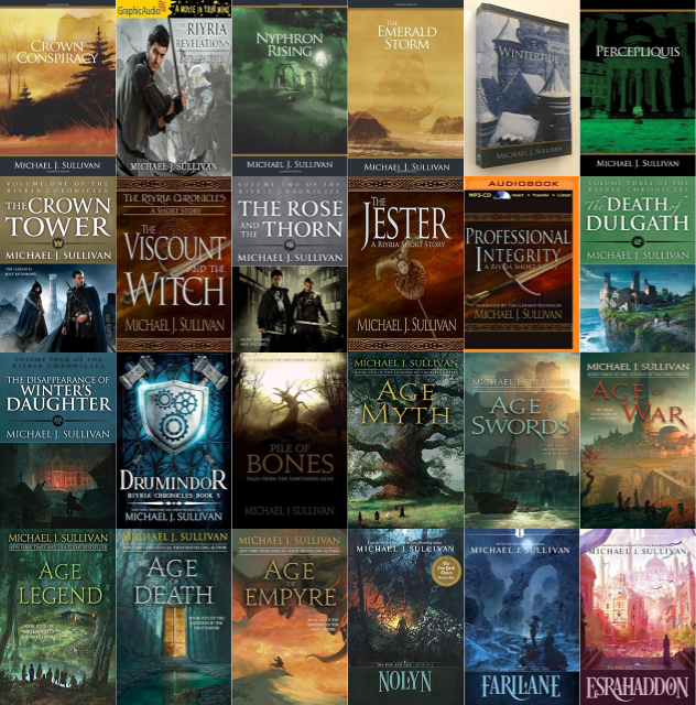 Riyria Revelations Series & more by Michael J Sullivan ~ 28 MP3 AUDIOBOOK COLLECTION