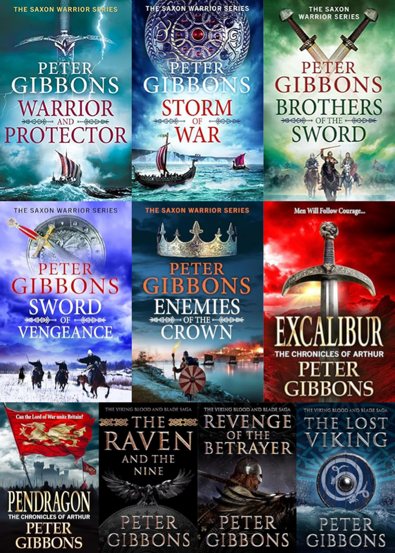 The Saxon Warrior Series & more by Peter Gibbons ~ 10 MP3 AUDIOBOOK COLLECTION