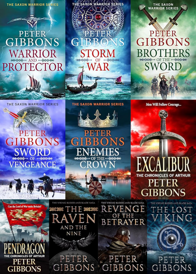 The Saxon Warrior Series & more by Peter Gibbons ~ 10 MP3 AUDIOBOOK COLLECTION