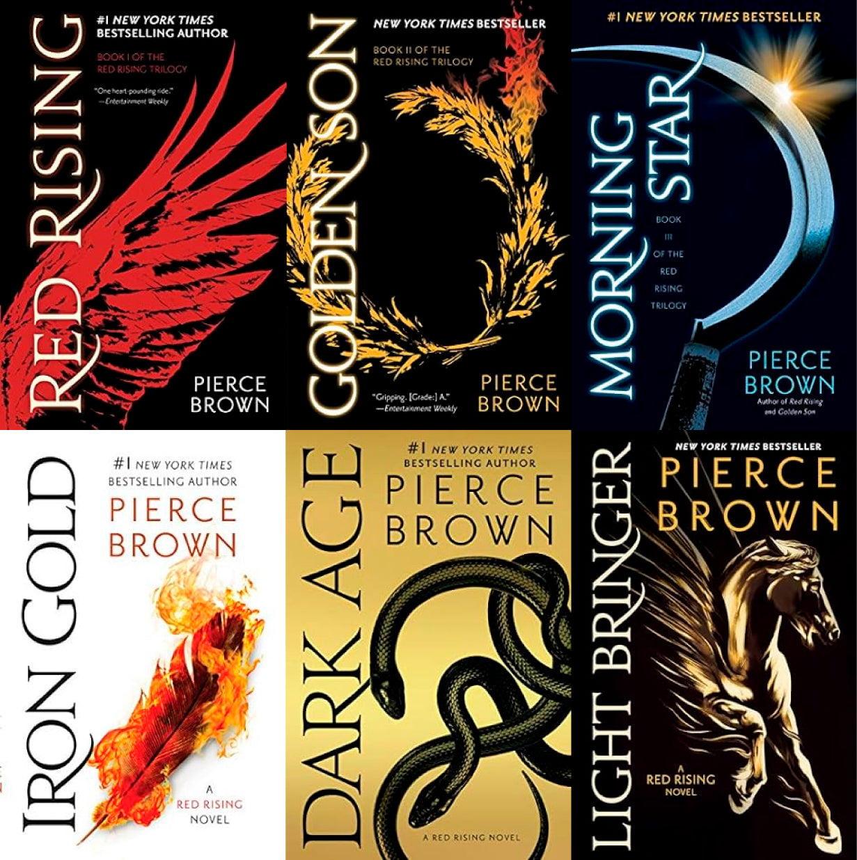 The Red Rising Series by Pierce Brown ~ 6 MP3 AUDIOBOOK COLLECTION