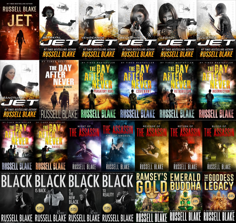 Jet Series & more by Russell Blake ~ 26 MP3 AUDIOBOOK COLLECTION