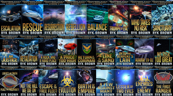 The Frontiers Saga: Part 2 & more by Ryk Brown ~ 28 MP3 AUDIOBOOK COLLECTION