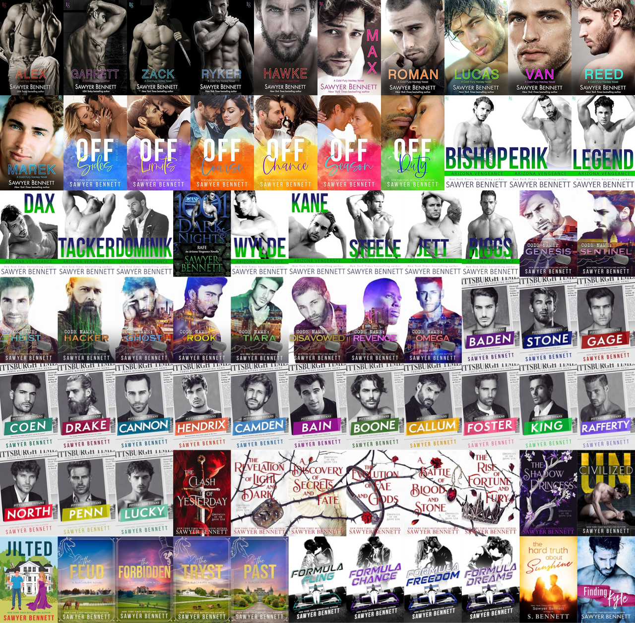 Cold Fury Hockey Series & more by Sawyer Bennett ~ 83 MP3 AUDIOBOOK COLLECTION