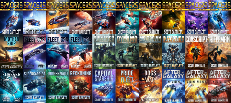 Spacers Series & more by Scott Bartlett ~ 30 MP3 AUDIOBOOK COLLECTION