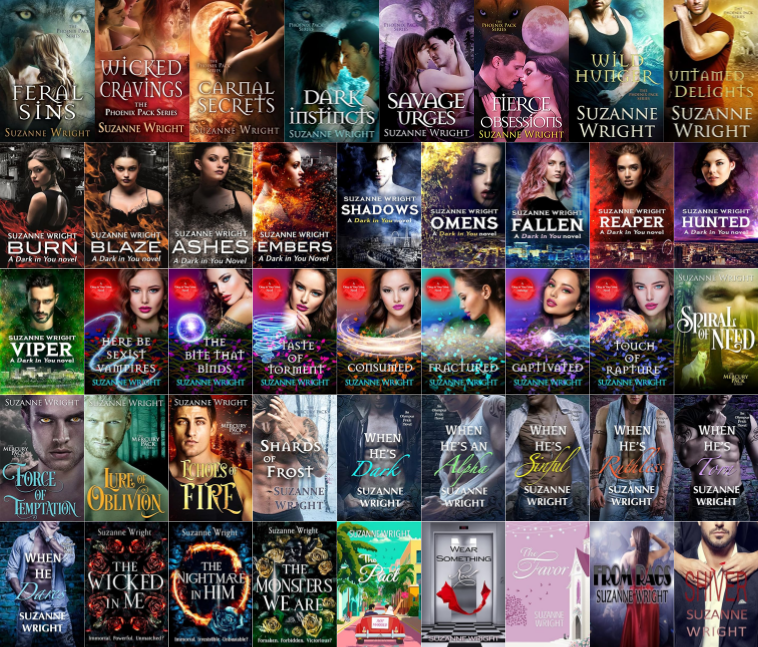 The Phoenix Pack Series & more by Suzanne Wright ~ 34 MP3 AUDIOBOOK COLLECTION