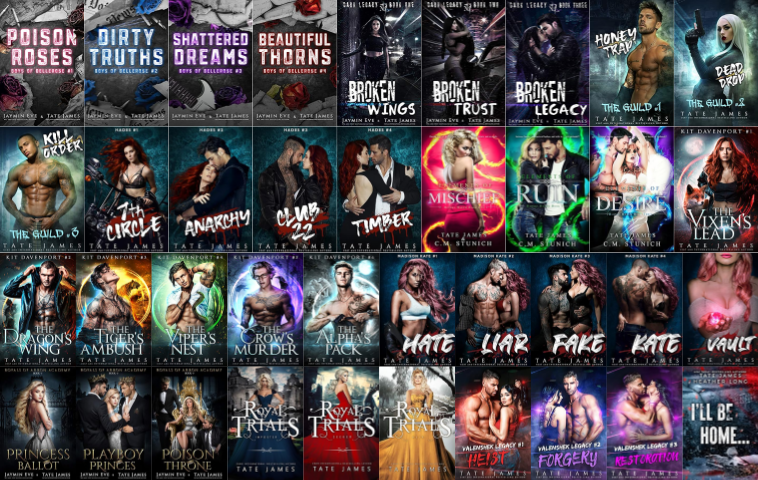 Boys of Bellerose Series & more by Tate James ~ 39 MP3 AUDIOBOOK COLLECTION