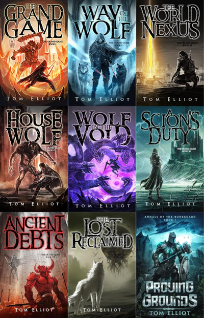 The Grand Game Series & more by Tom Elliot ~ 9 MP3 AUDIOBOOK COLLECTION
