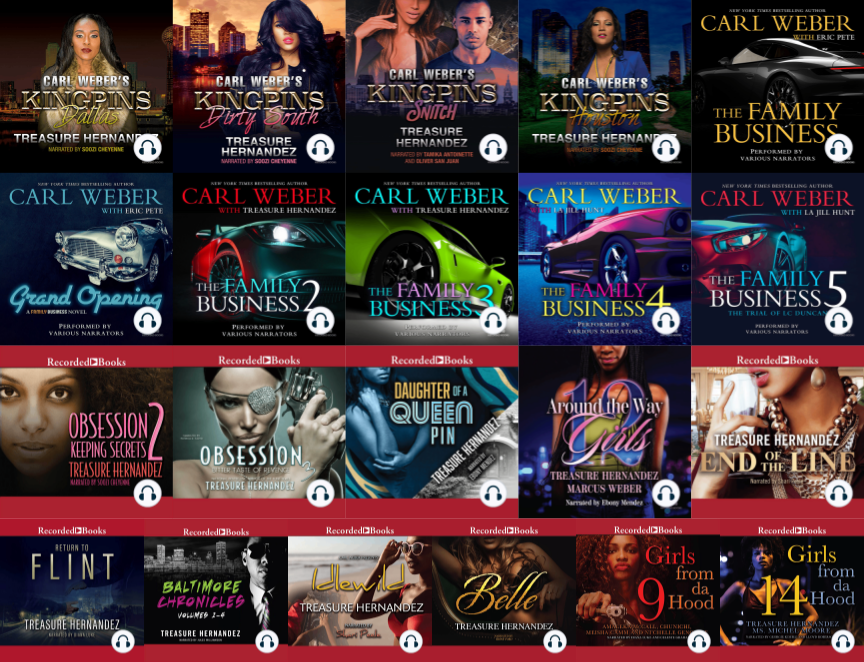 Girls From Da Hood Series & more by Treasure Hernandez ~ 21 MP3 AUDIOBOOK COLLECTION