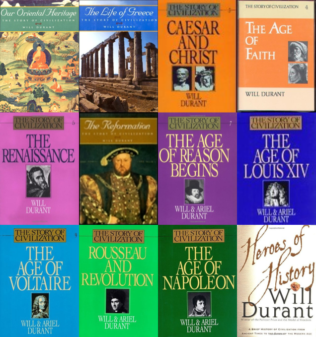 The Story of Civilization Series & more by Will Durant ~ 16 MP3 AUDIOBOOK COLLECTION