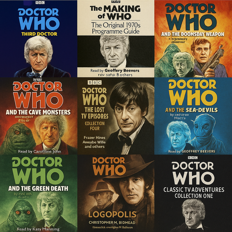 Doctor Who: The Malcolm Hulke Collection ~ 12 MP3 AUDIOBOOK COLLECTION