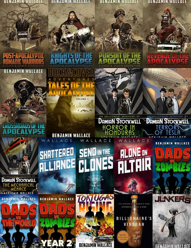 Duck and Cover Adventures Series & more by Benjamin Wallace ~ 18 MP3 AUDIOBOOK COLLECTION