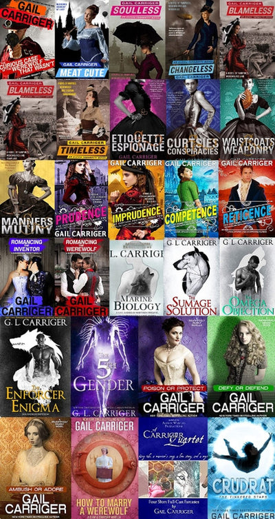 Alexia Tarabotti Series & more by Gail Carriger ~ 28 AUDIOBOOK COLLECTION