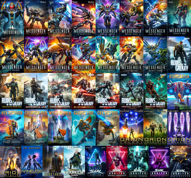 The Messenger Series & more by J.N. Chaney ~ 41 MP3 AUDIOBOOK COLLECTION