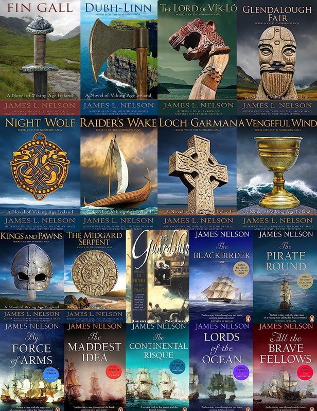 The Norsemen Saga & more by James L. Nelson ~ 18 MP3 AUDIOBOOK COLLECTION