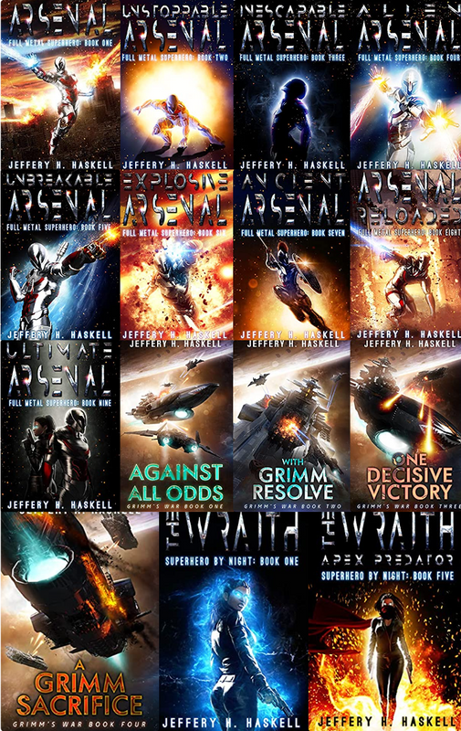 Full Metal Superhero Series & more by Jeffery H. Haskell ~ 15 MP3 AUDIOBOOK COLLECTION
