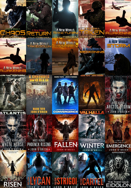 A New World Series & more by John O'Brien ~ 25 MP3 AUDIOBOOK COLLECTION