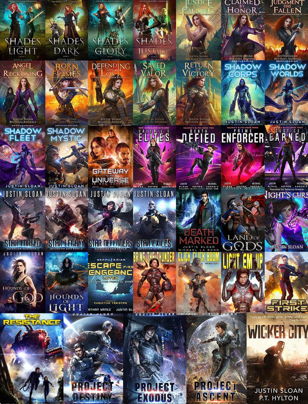 The Hidden Magic Chronicles Series & more by Justin Sloan  ~ 40 AUDIOBOOK COLLECTION