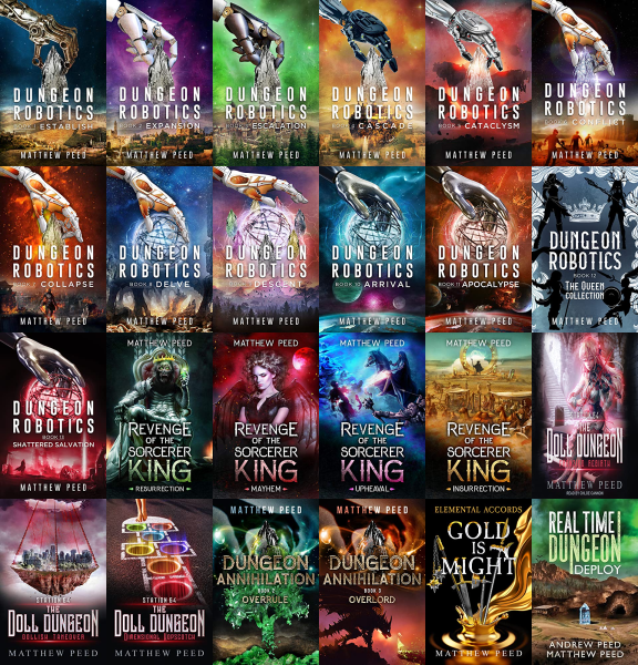 Dungeon Robotics Series & more by Matthew Peed ~ 27 MP3 AUDIOBOOK COLLECTION