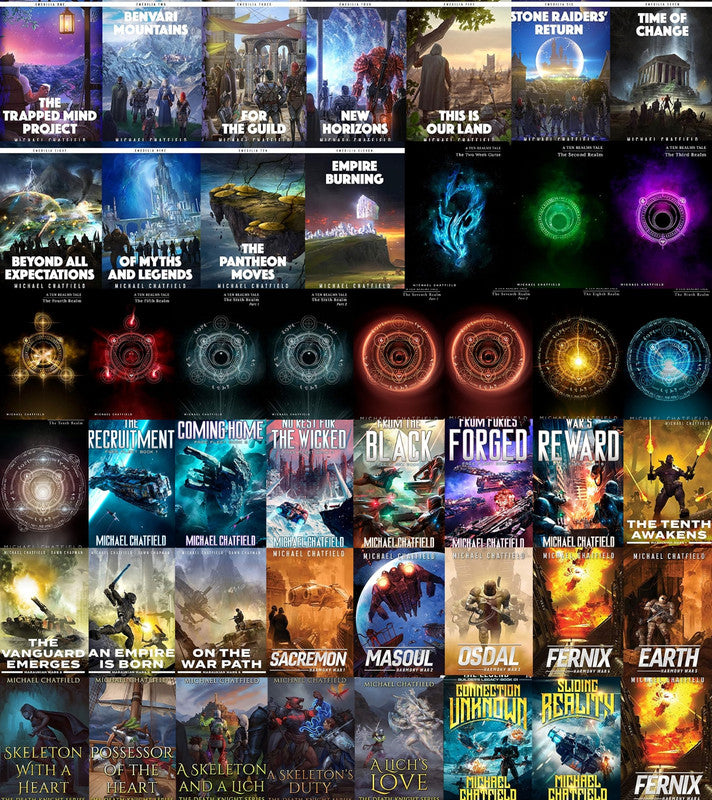 Emerilia Series & more by Michael Chatfield ~ 46 MP3 AUDIOBOOK COLLECTION