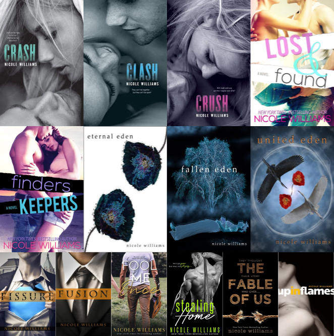 Crash Series & more by Nicole Williams ~ 15 MP3 AUDIOBOOK COLLECTION