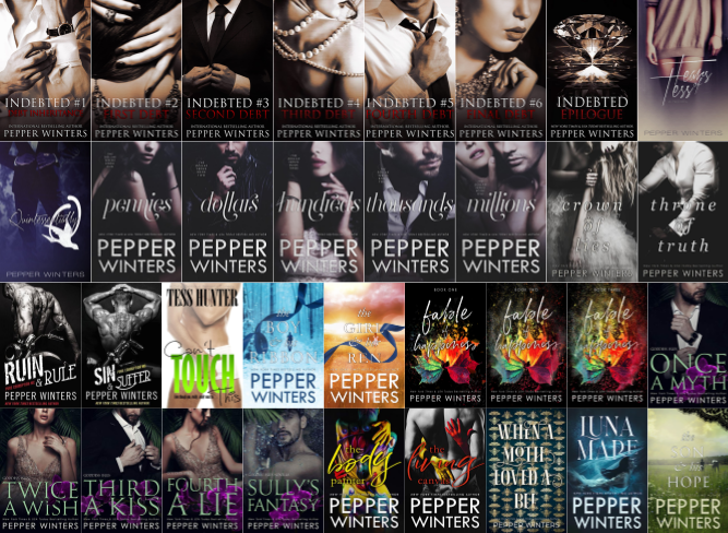 Indebted Series & more by Pepper Winters ~ 34 MP3 AUDIOBOOK COLLECTION