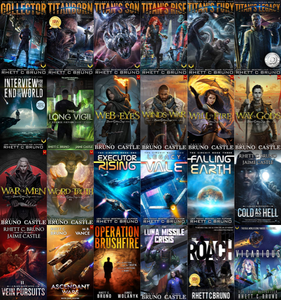 Children of Titan Series & more by Rhett C. Bruno ~ 30 MP3 AUDIOBOOK COLLECTION