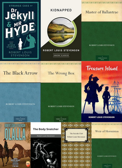 Robert Louis Stevenson ~ 10 MP3 AUDIOBOOK COLLECTION