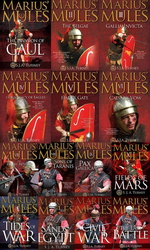 Marius Mules Series by S J A Turney  ~ 14 MP3 AUDIOBOOK COLLECTION