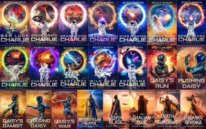 The Dragon Mage Series & more by Scott Baron ~ 22 MP3 AUDIOBOOK COLLECTION