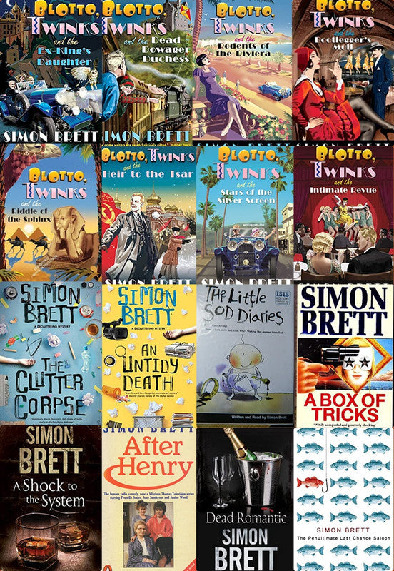 Blotto and Twinks Series & more by Simon Brett ~ 16 MP3 AUDIOBOOK COLLECTION