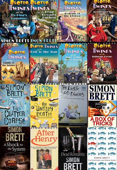 Blotto and Twinks Series & more by Simon Brett ~ 16 MP3 AUDIOBOOK COLLECTION