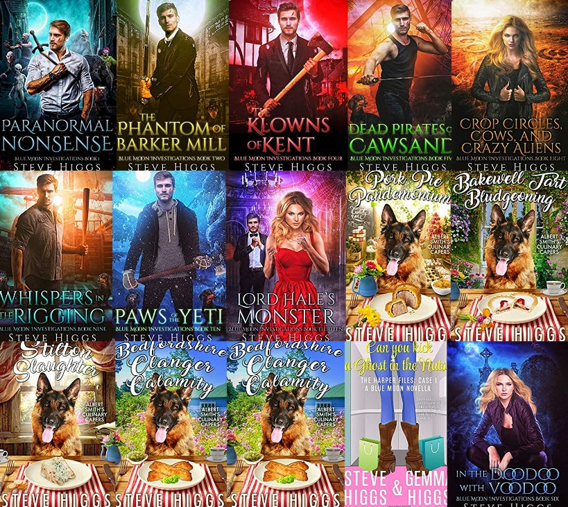 Blue Moon Investigations Series by Steve Higgs ~ 15 MP3 AUDIOBOOK COLLECTION